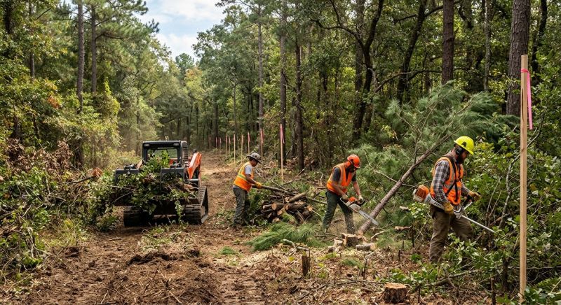 Hill Clearing in Cumming, GA